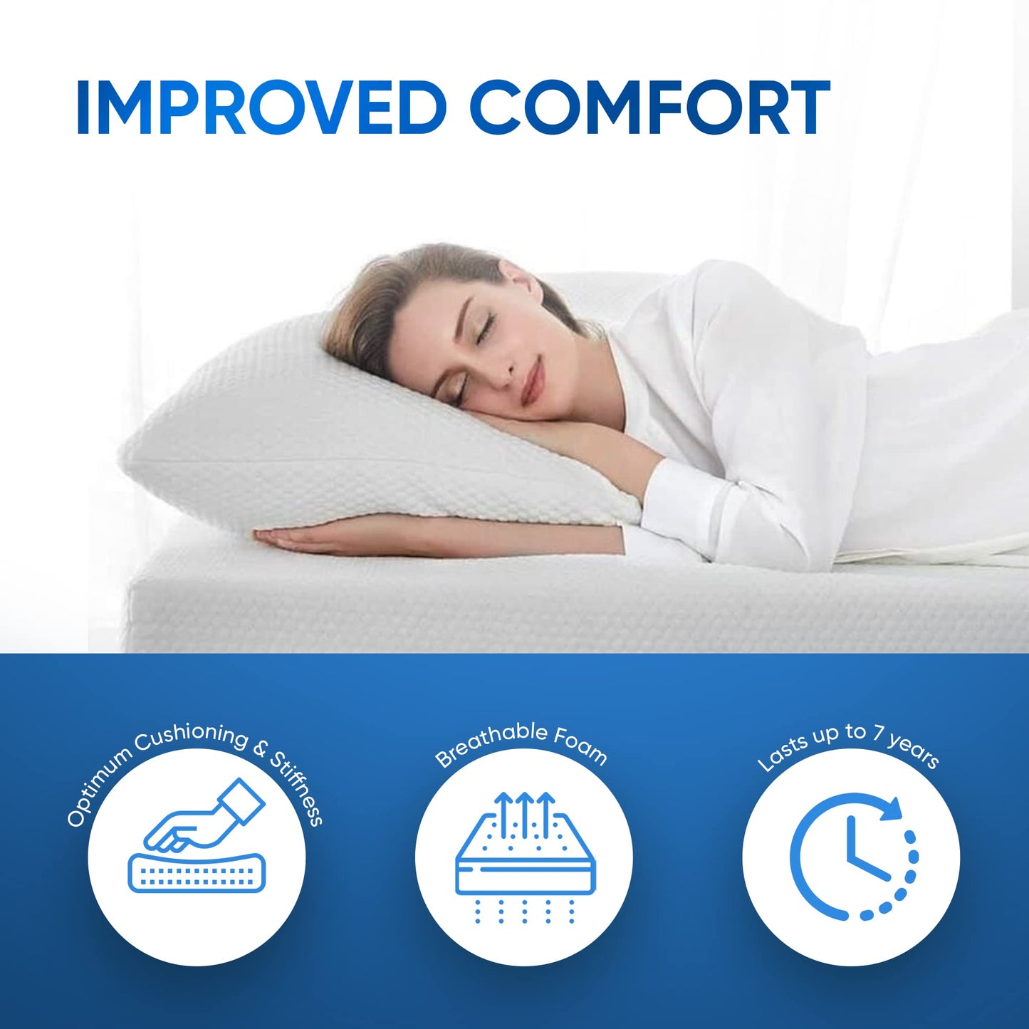 AK Trading CO. AK-Trading Upholstery High Density 4"" Height x 24"" Width x 72"" Length-Home or Commercial Use Seat Replacement Cushion-Made in USA Foam (FOAM-HD-4x24x72)