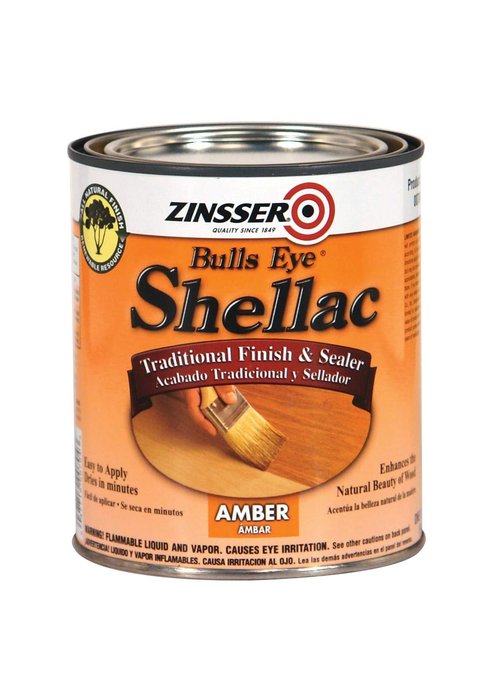 Zinsser 701 Bulls Eye Shellac Traditional Finish & Sealer, Quart, Amber