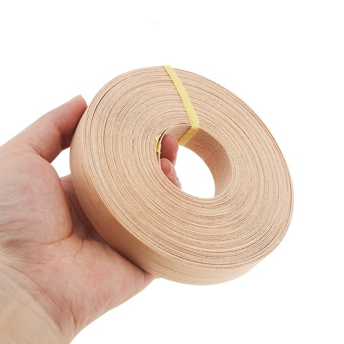 PNXKTXO Maple Edge Banding 3/4 Inch * 50 ft Wood Edge Banding Tape Preglued Iron On with Hot Melt Adhesive Real Wood Veneer Edging for Plywood Table, Cabinet, Furniture (Maple)