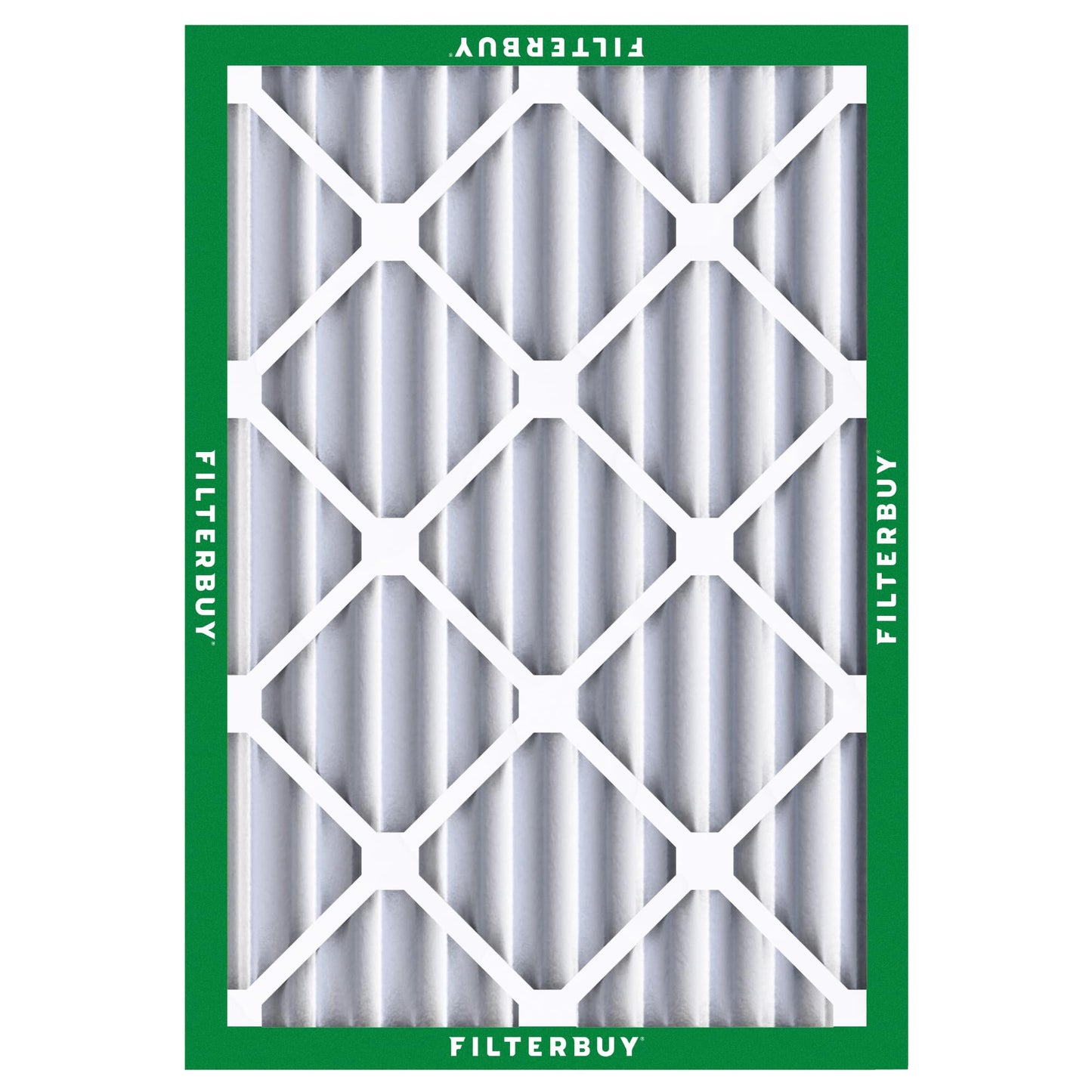 Filterbuy 18x20x4 Air Filter MERV 8 Essential Dust & Allergy Defense (2-Pack), Electrostatic Pleated HVAC AC Furnace Filters Replacement, Made in USA (Actual Size: 17.50 x 19.50 x 3.63)