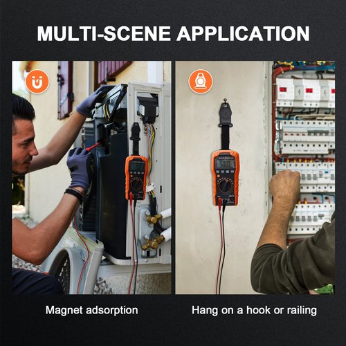 Magnetic Multimeter Hanger Strap Compatible with Klein Tool Meters MM400,MM300, CL600, CL700, CL800, CL900,MM600, MM700.