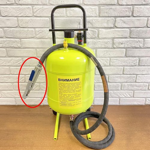 Deesucc Sand Blaster Gun with 4 Ceramic Tips, Abrasive Blaster Nozzles, Remove Abrasive Stain Rust Grime for Multiple Media