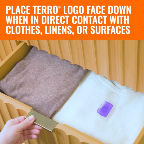 TERRO Clothes Moth Killer – T2903 3 Pack | Kills Adult Clothes Moths, Moth Larvae, and Moth Eggs | No Moth Balls Odor