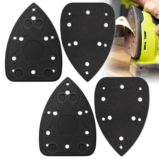 2 Pack 039065005001 Mouse Sander Replacement Pads Compatible with Ryobi Ridgid/Ho-melite CFS1503K CFS1503 CFS1502 CFS1503G Backing Platen Detail Sander