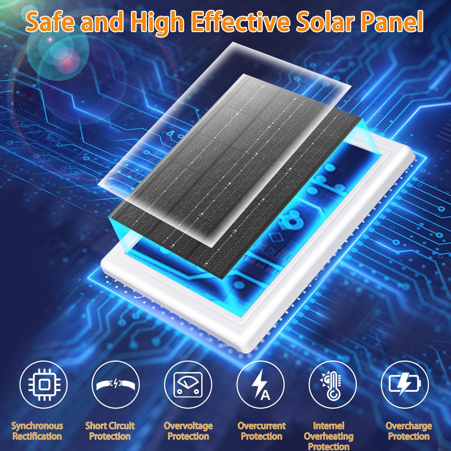 Ring Doorbell Solar Charger,12VAC Compatible with Ring Video Doorbell 3/3+/4, Battery Video Doorbell Pro, 16.4ft Waterproof Charging Cable, 360°Adjustable Mount -Update