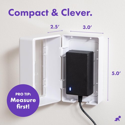 Award Winning Childproof Electrical Outlet Lock Box | Phone Charger Lock Wall Outlet Covers Box | Outlet Covers Baby Proofing | Plug Cover | Baby Outlet Covers | Child Safety