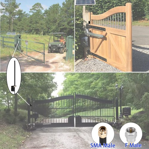 Outdoor Smart Gate Door Opener Extended Long Range Receiver Antenna for GTO Mighty Mule MM571W MM572W MM371W MM372W F3101MBC MMS100 LiftMaster Ghost All Series Controls Garage Gate Opener ，Eifagur