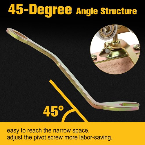 SPEEDWOX 2 Pcs Pocket Door Wrench 3/8 inch Pivot Adjustment Wrench Bi-Fold Open Spanner Pocket Door Adjustment Spanner Closet Doors Tool for Sliding Doors Hanger 3 in Length Comes with A Organizer