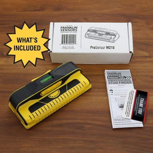 Franklin Sensors ProSensor M210 Stud Finder with 13-Sensors, Wood & Metal Stud Detector/Wall Scanner, Live Wire Detection