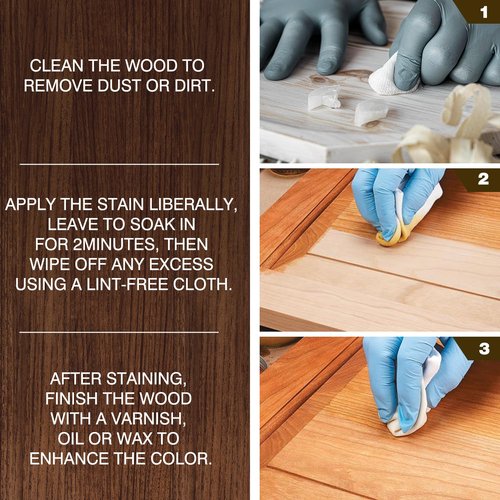 Wood Stain - Stain for Wood - Natural Stain for Furniture - Water Based | Fast Drying, Low Odor - Outdoor & Indoor Paint for Paneling, Cabinets and More - 6.7oz (Natural Oak)