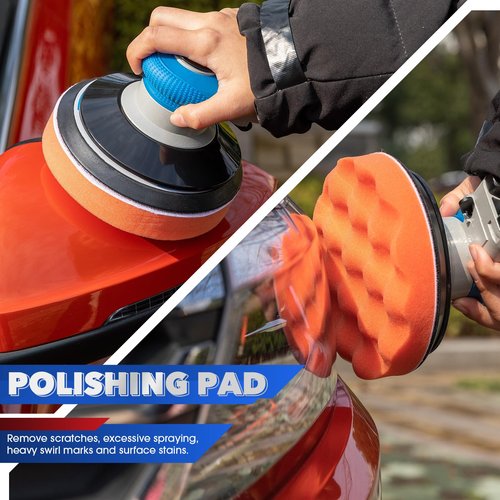 KUIMIT 6" Air Sander Kit - Garage-Ready Dual Action Tool, Car Detailing & Woodworking Hero | Palm-Sized Power w/Free Tool Kits