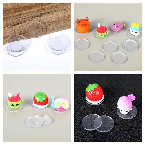 Yuanchu 50 Pcs Glass Table Top Anti Slip Pads, Extremely Soft Clear Glass Table Top Non-Adhesive Rubber Pad for Glass Photo Frame Furniture Kitchen Cabinets Avoid The Movement of Glass