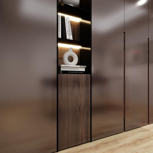 Yun-aeon Thick Metallic Dark Brown Peel and Stick Wallpaper 15.7"x 472" Matte Fridge Contact Paper for Countertops Vinyl Self Adhesive Removable Modern Wall Paper for Kitchen