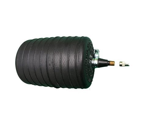 Cherne 270040 Rubber Test Ball Pipe Plug, 4" , Black