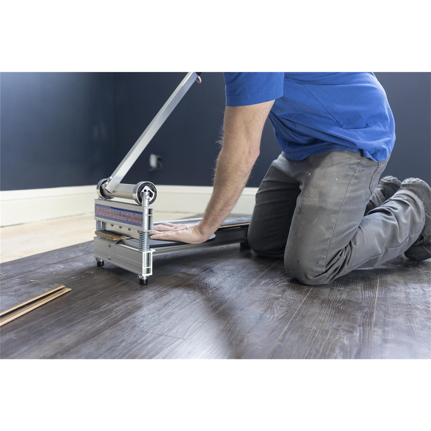 MARSHALLTOWN Ultra-Lite Flooring Cutter 13", Made in the USA, Cuts Vinyl Plank, Laminate, Engineered Hardwood, Siding, and More - Honing Stone Included