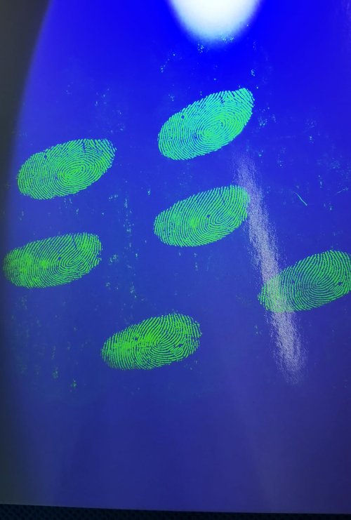 Red Fluorescent Fingerprint Powder, 30ml Capacity, Forensic Detection Kit (Yellow Fluorescent Fingerprint Powder)