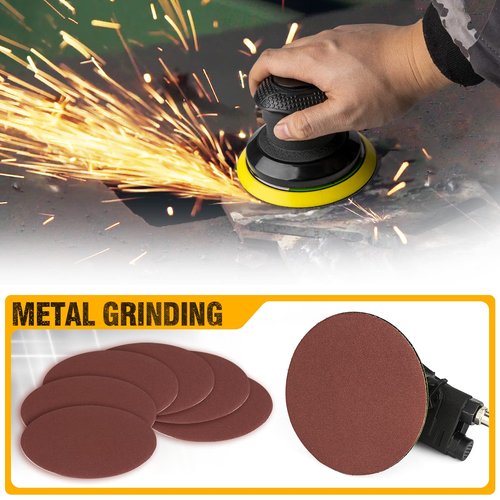 Autolock 6 Inches Air Random Orbital Sander, Pneumatic Palm Car Sanders For Wood Polisher Metal, Auto Body Work, Da Sanders, Dual-action Sander