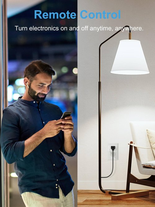 EIGHTREE Zigbee Smart Plug 15A, Energy Monitoring, 𝗭𝗶𝗴𝗯𝗲𝗲 𝗛𝘂𝗯 Required, Zigbee Repeater, ETL Certified, Smart Plugs That Compatible with Alexa & Home Assistant & SmartThings, 4 Packs