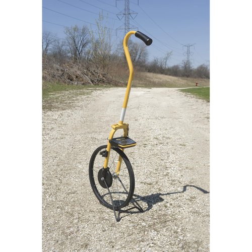 Keson MP401E Electronic Metal Frame Measuring Wheel with Spoked Wheel, 15-1/2-Inch Diameter , Yellow