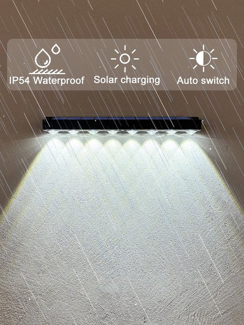 Solar Sign Light Wall lamp,2Pack Set of Solar Outdoor Sign Light, with Automatic Charging and Automatic on/Off Function, Suitable for Billboard Display Lights,Backyard Fence Landscape Lights