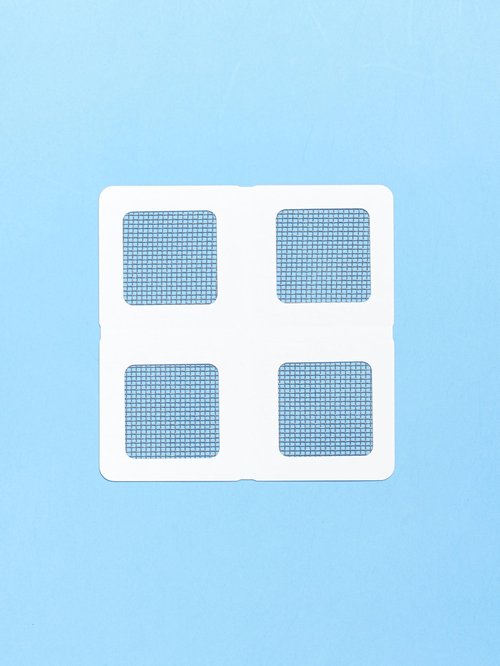 atematem Window Screen Repair Patches 2x2 Inch 8 Pack Self Adhesive Mesh Patch Made in Korea Strong Fiberglass Insect Screen Fix for Window and Door