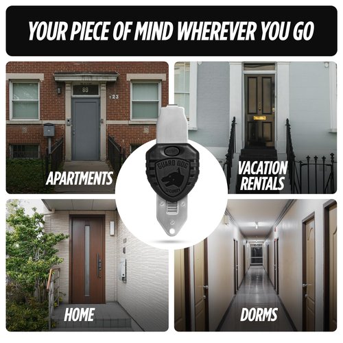 Guard Dog Security Blocklock Portable Door Lock, Hotel Door Locks for Travelers Security, Tough & Durable, Apartment Door Security, Home Security, Travel Essentials, Easy to Use