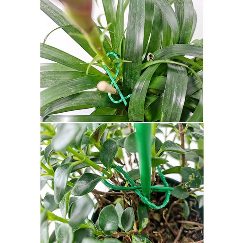 200Pcs Adjustable Plant Ties, Garden Plant Green Ties, Multi-Purpose Sturdy Garden Plant Twist Ties.