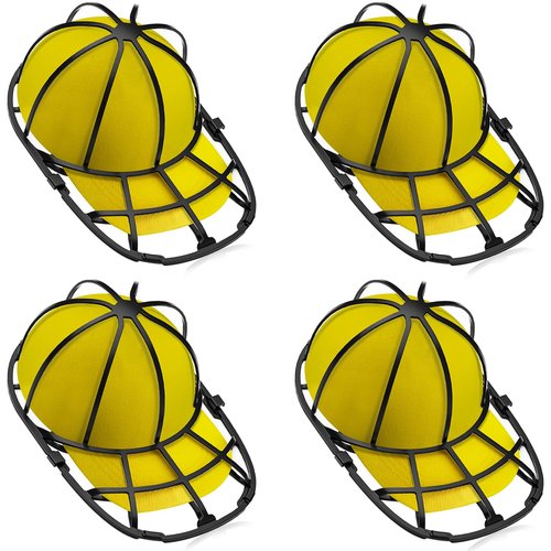 Coopache 4 Pack Hat Washer for Baseball Cap Washer Cage for Washing Machine,Ball Cap Washing Frame Hat Cleaner Holder Protector for Dishwasher