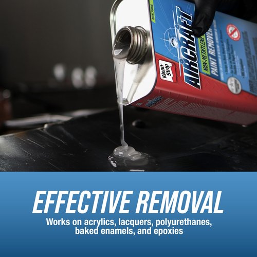 KLEAN-STRIP Aircraft Paint Remover, Professional Grade Paint Stripper for Cars & Metal Surfaces, VOC Compliant, 1 Gallon