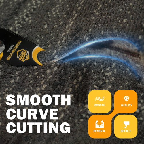 Oscillating Multi tool Hook Knife Blade, 5 PCS Multitool Saw Blades for Cutting Soft Materials Roofing Shingles, PVC Floor Carpet, Cardboard