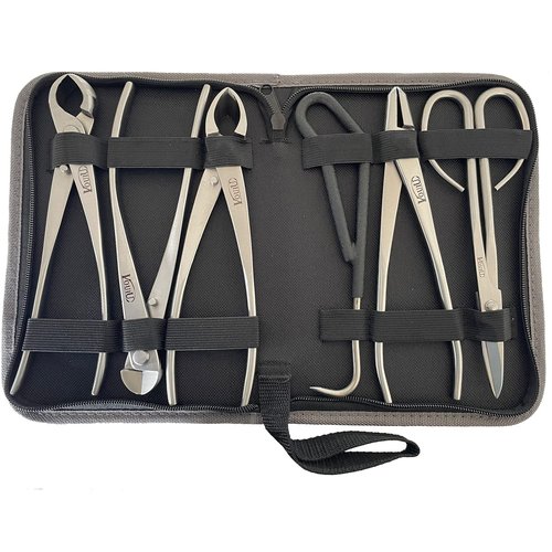 vouiu 6-Piece Bonsai Tool Set,Concave Cutter,Knob Cutter,Jin Pliers,Wire Cutter,Bonsai Scissors, Root Hook