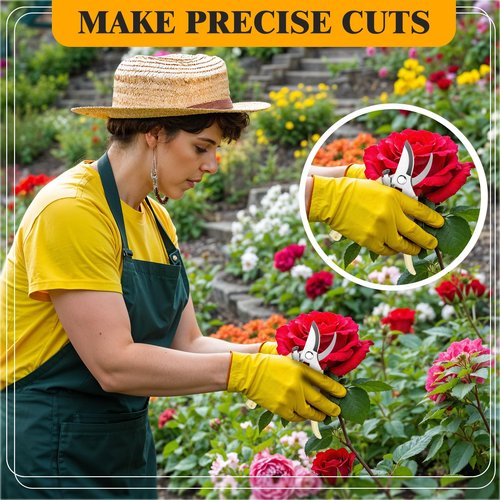 30Pcs Pruning Shears for Gardening, Beige Garden Clippers Handheld Heavy Duty Plant Scissors Bypass Pruning Shears for Gardening Yard Hedge Flowers Tree Trimming Plant Cutter