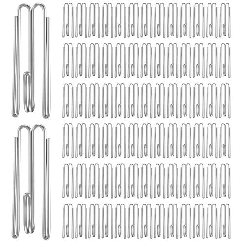 80Pcs Curtain Pleat Hooks Metal Curtain Hook 4 Prongs Pinch Pleat Hooks Clips Silver W Shape Drapery Pins Hook for Window Shower Curtains
