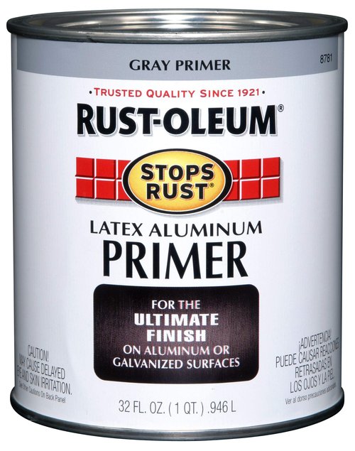 Rust-Oleum 8781502 Stops Rust Aluminum Flat Primer, 32 Fl Oz (Pack of 1)