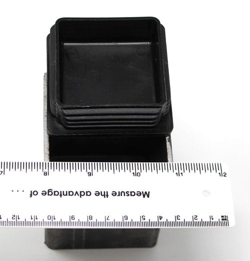 3" Square Tubing Heavy Duty Plastic Plug End Cap Insert 3x3 8-14 Tube Pipe Post (2)