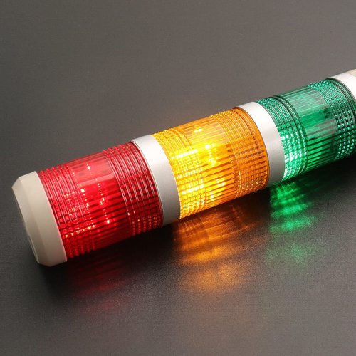 Baomain Industry Tower Lamp Stack Continuous Signal Light Buzzer DC 24V 5W Red Yellow Green LED LTA-502TJ