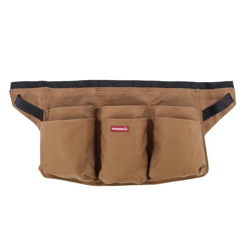 WOLVERINE Guardian Cotton Waist Apron with Reinforced Pockets, Adjustable Belt & Large Utility Pockets,Brown