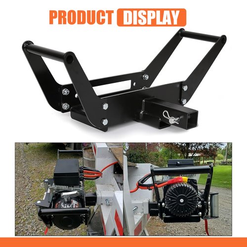ECOTRIC 10x 4 1/2 Cradle Winch Mount Mounting Plate 8000-13,000 Lb Capacity Winch Mounting Hitch Receiver Recovery Winches Foldable