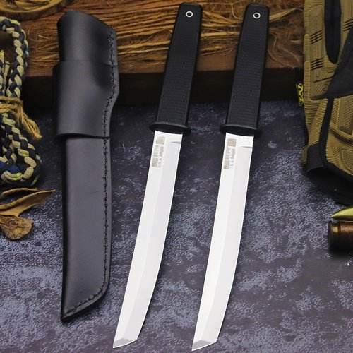 WPKOPYA 14.2-inch fixed Japanese knife, 440C steel blade, suitable for hunting, outdoor camping, survival, and EDC tools