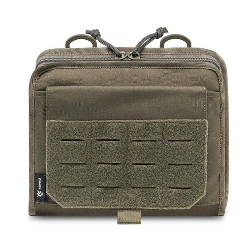 TSPRO Ultra Tactical Molle Admin Pouch Utility EDC Pouch Tool Organizer Clam-Shell Molle Pouches for Tools and Medical Suppliers Organization (Green)