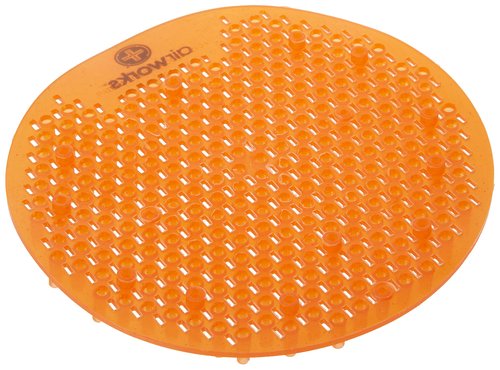AirWorks AWSFUS231-BX Splash Free Urinal Screen, Citrus Grove, Light 0.22 lb., 8" Height, 6" Width, Orange (Pack of 10)