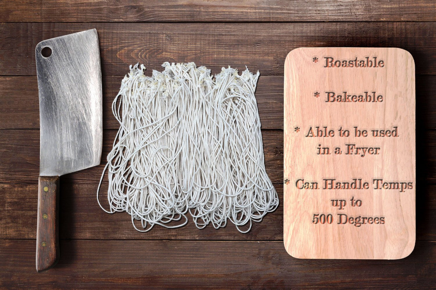 Butchers Code Rotisserie Cooking Ties – 50 Heat-Safe Cotton Elastic Loops | Trussing Twine for Chicken, Turkey, Meat, Roast, Grill, Oven Use