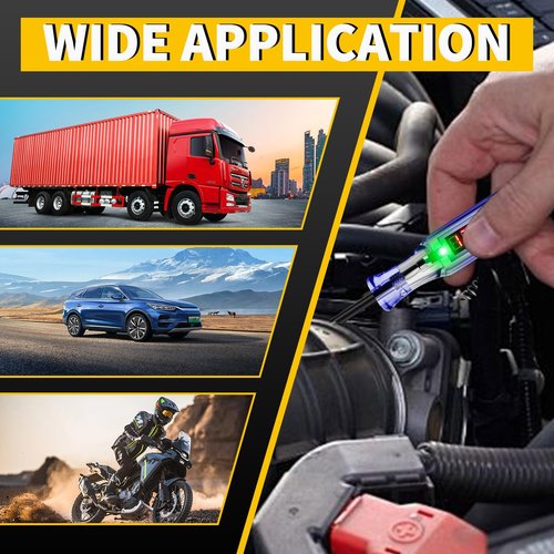 ATOBLIN Test Light Automotive 3-120V DC LED Digital Circuit Tester with Voltage Display, Auto Bidirectional Voltage Tester, Electric Test Probe Pen for Car Battery Polarity Continuity Fuses