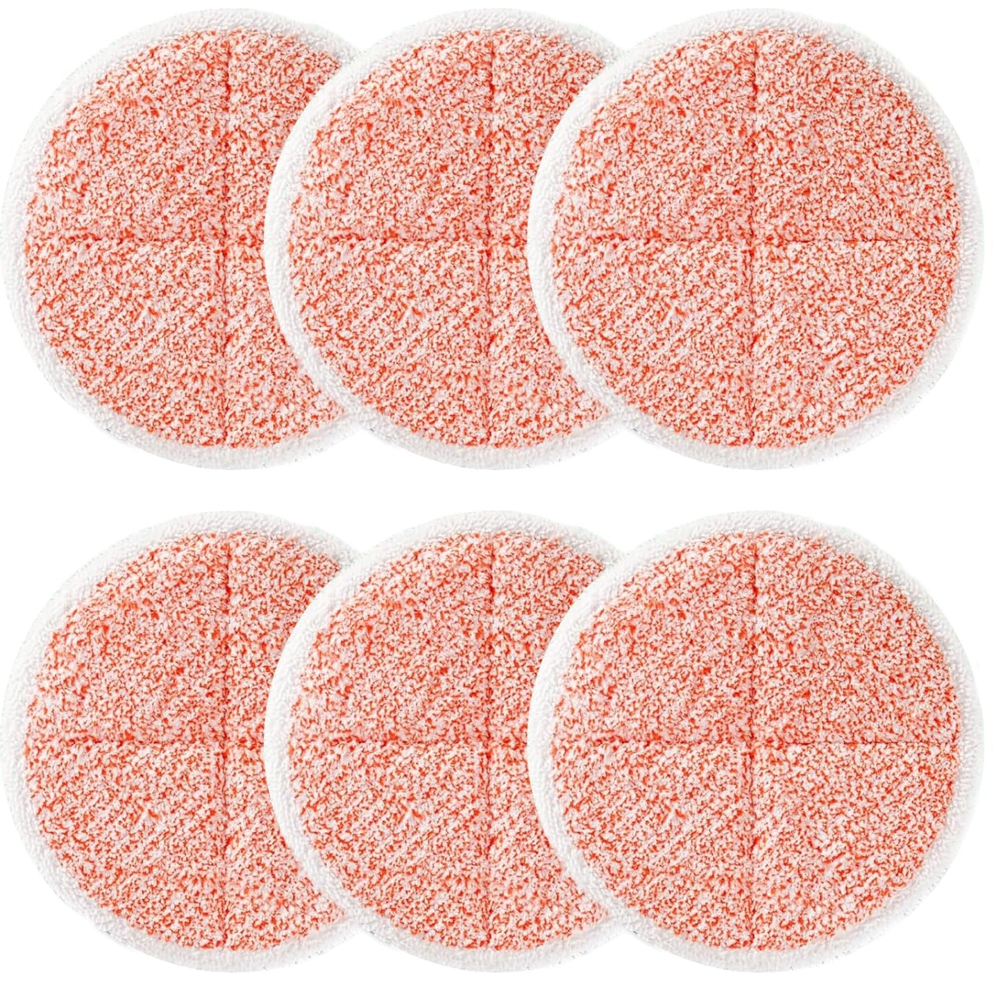 BIHARNT 6 Pack Spin-Wave Mop Replacement Pads Compatible with Bissell Spin-Wave 2039,2039A,2124,2307,23157,20391,20399 Series Steam Mop Pads for Bissell Spin-Wave Hard Floor Cleaner