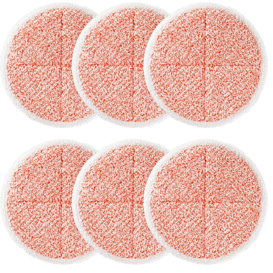 BIHARNT 6 Pack Spin-Wave Mop Replacement Pads Compatible with Bissell Spin-Wave 2039,2039A,2124,2307,23157,20391,20399 Series Steam Mop Pads for Bissell Spin-Wave Hard Floor Cleaner
