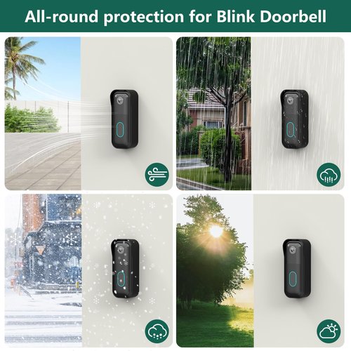 All-new Blink Doorbell Mount,Compatible with Blink Video Doorbell Camera(2nd Gen),No drilling Blink Mount Bracket,Easy to Install for Blink Doorbell Security System(Blink Doorbell Not Included),Black