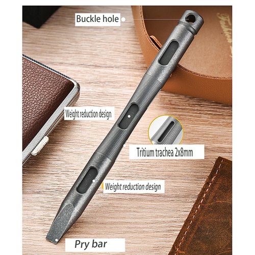 Titanium alloy pry bar EDC multifunctional outdoor tool pry bar personalized waist hanging pry bar