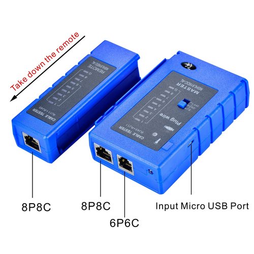 Optimal Shop Network Cable Tester Test Tool RJ45 RJ11 RJ12 CAT5 CAT6 UTP USB LAN Wire Ethernet