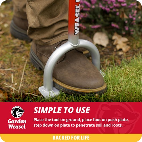 Edger-Chopper - Long Handle | Beds, Patios, Trenches, Sidewalks, Driveways, and More | Lawn and Landscaping Tool, T Grip, Sod Cutter | 91714 810053890110