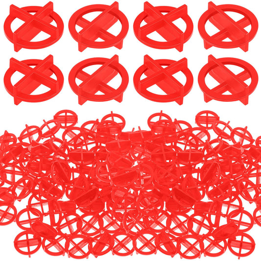Nuanchu 500 Pcs 1/16"(2mm) Tile Spacers Removable Cross Ceramic Spacers Corner Separators Reusable Wall Floor Construction Tool Plastic Leveling Clips for Various Types of Tile Leveling (Orange)